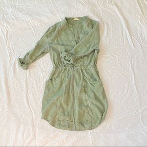 Army Green Lucky Brand Dress w/ pockets